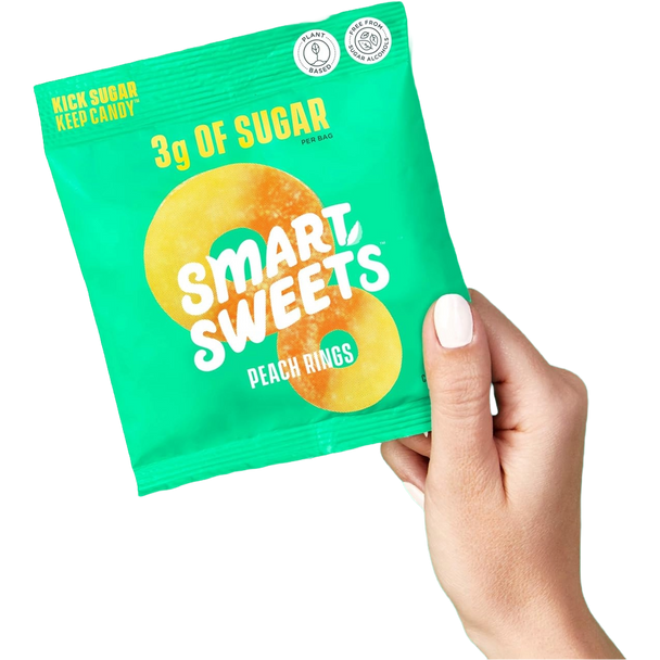 SmartSweets Peach Rings Candy - Pack Size