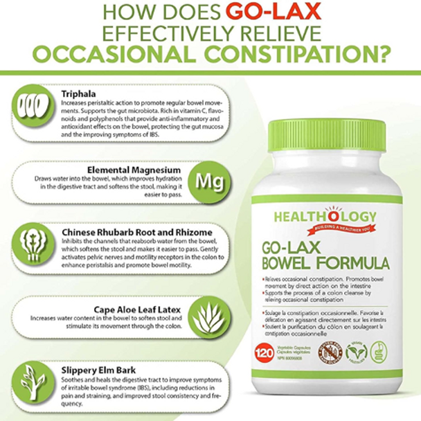 Healthology Go-Lax Bowel Formula Capsules - how does it work