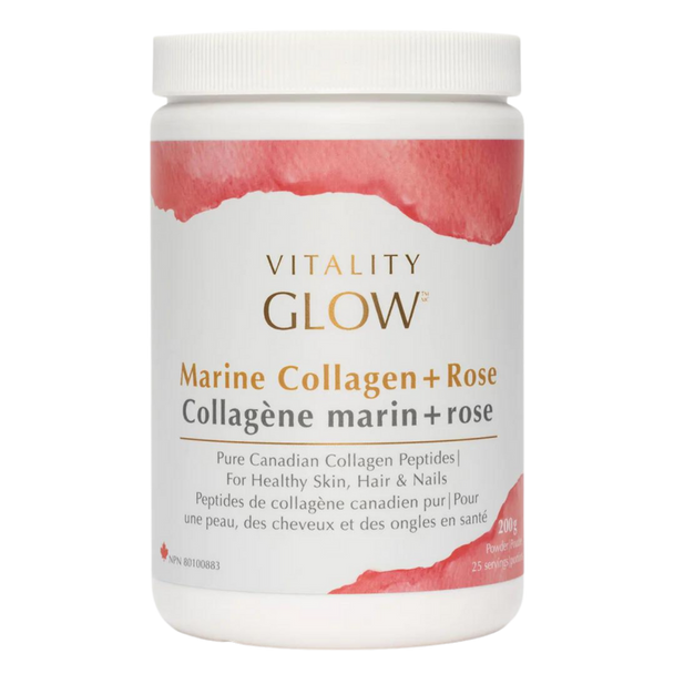 Vitality Glow Marine Collagen + Rose Powder
