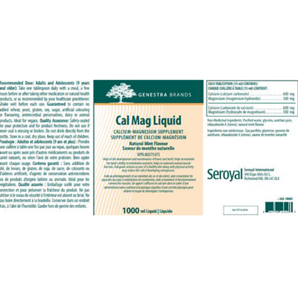 Genestra Cal Mag Liquid Mint - information