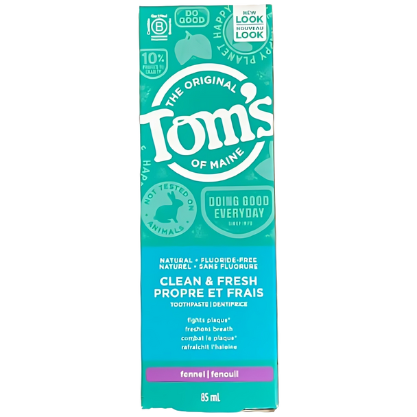 Tom's of Maine Clean & Fresh Natural Fluoride Free Fennel Toothpaste