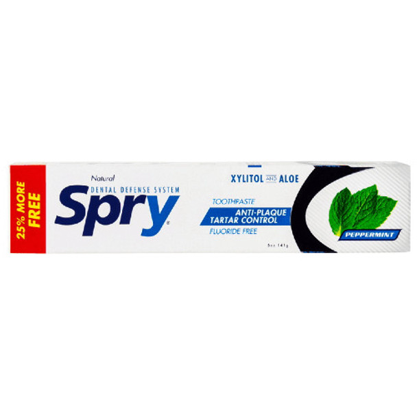 Spry Antiplaque Peppermint Toothpaste 141 grams