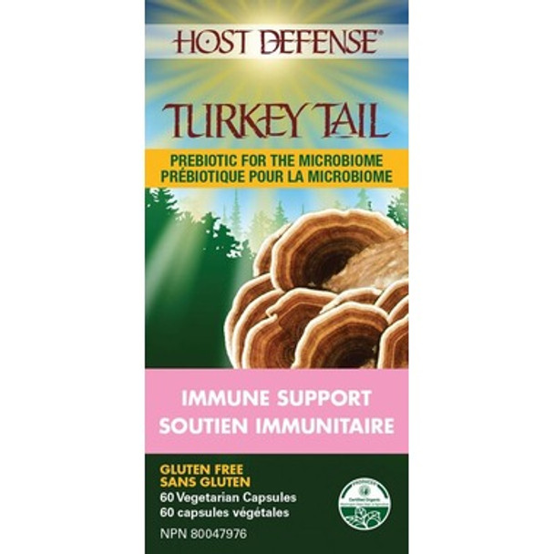 Host Defense Turkey Tail Immune Support 60 vegetarian capsules Canada