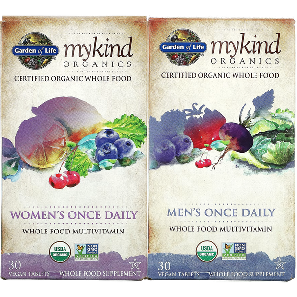 Garden of Life MyKind Organics Once Daily Multivitamin Tablets