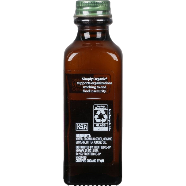 Simply Organic Almond Extract 59 mL - Ingredient