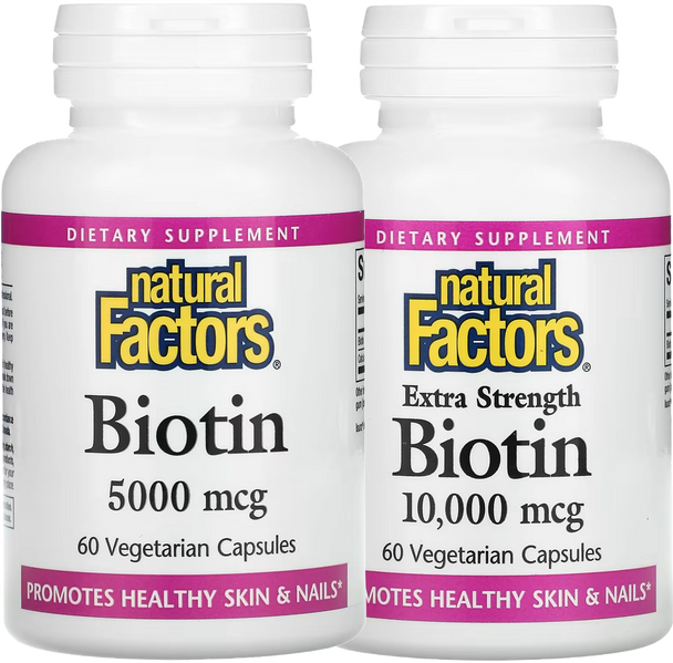 Natural Factors Biotin Healthy Skin & Nails Capsules