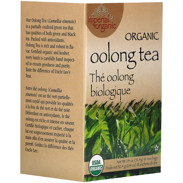 Uncle Lee's Imperial Organic Oolong Tea Bags - Side