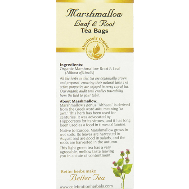 Celebration Herbals Marshmallow Leaf & Root Tea - Ingredients