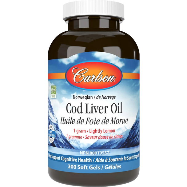 Carlson Cod Liver Oil 300 Softgels