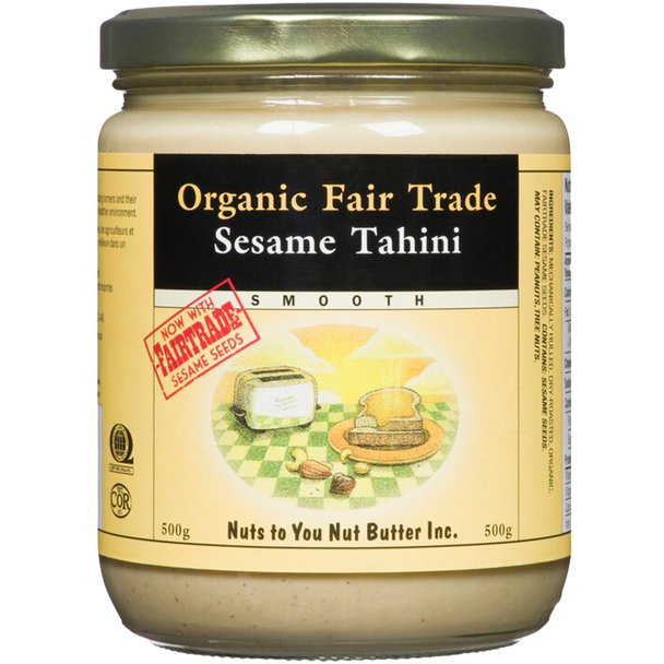 Nuts To You Nut Butter Organic Fair Trade Sesame Tahini Smooth