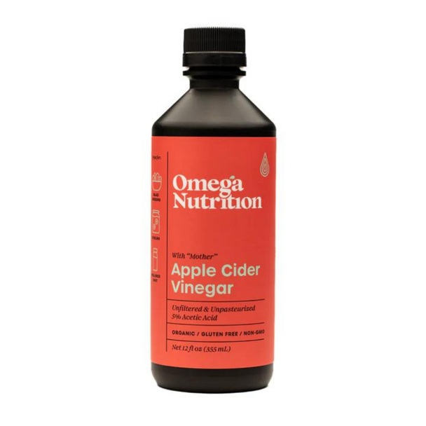 Omega Nutrition Organic Apple Cider Vinegar - NEW PACKAGING LOOK