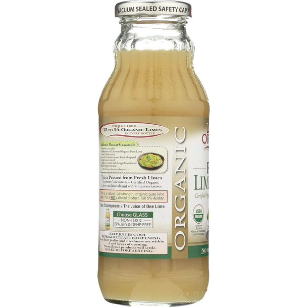Lakewood Organic Pure Lime Juice - Back