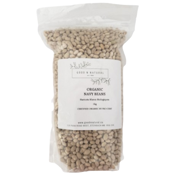 Good n Natural Organic Navy Beans - front of product