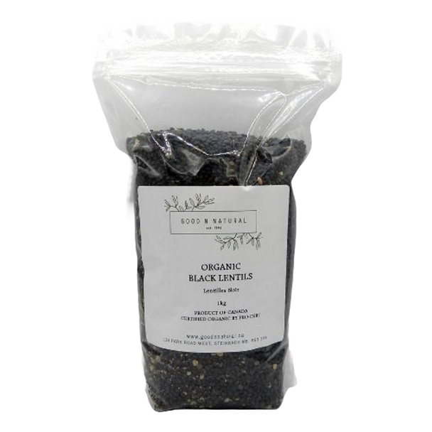 Good n Natural Organic Black Lentils