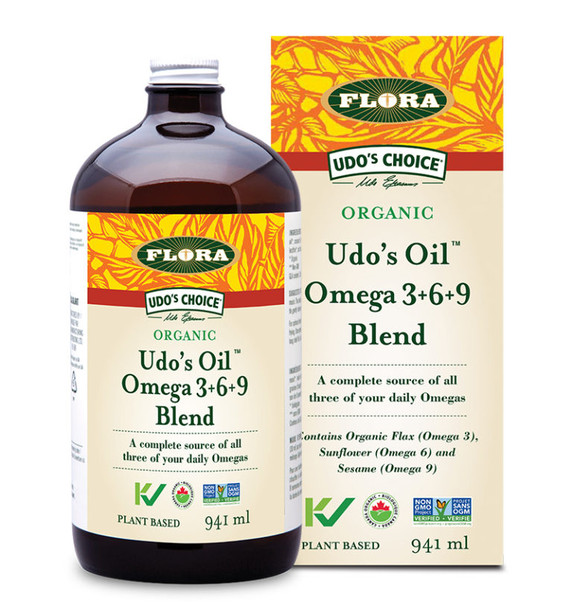 Flora Udo's Choice Organic Udo's Oil Omega 3+6+9 Blend 941 ml