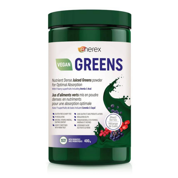 Enerex Greens Mixed Berries 400 grams