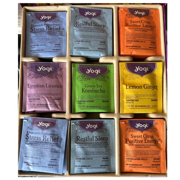 Yogi Teas Wellness Blends Gift Pack - tea flavours