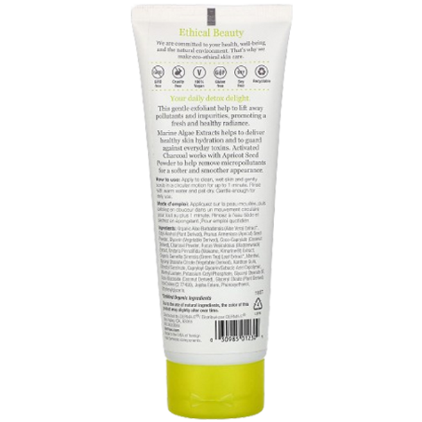 Derma E Purifying Daily Detox Scrub - back of product