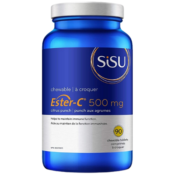 SISU Ester-C Citrus Punch 500 mg Tablets - front of product