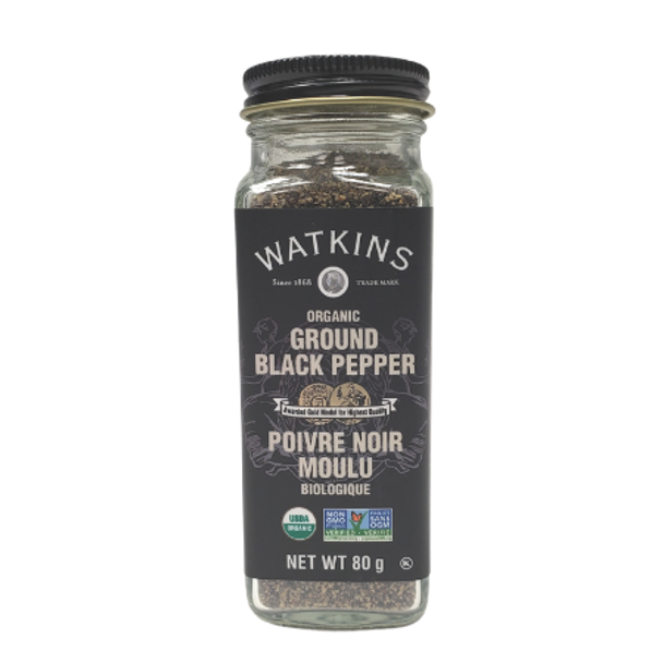 Watkins - Organic Ground Black Pepper 80 grams