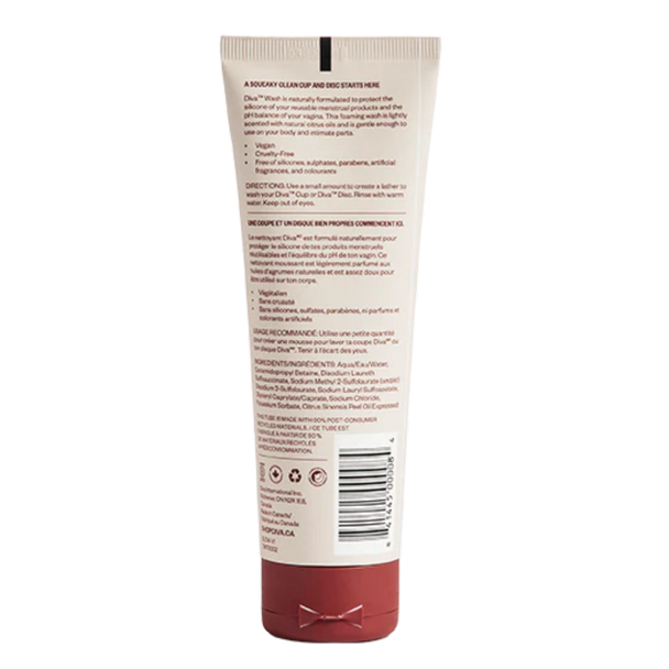 Diva Wash - 100% Plant-Based Menstrual Cup Cleanser 118 mL