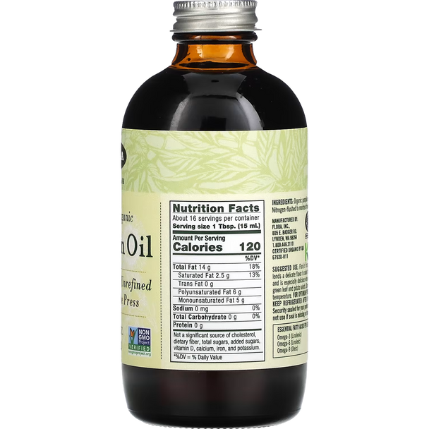 Flora - Organic Cold-Pressed Pumpkin Seed Oil Canada - Nutrition