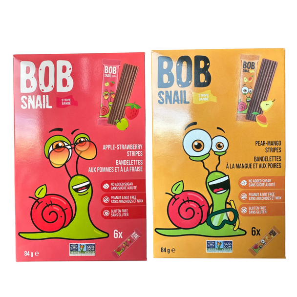 Bob Snail 100% Real Fruit Stripes - both flavours