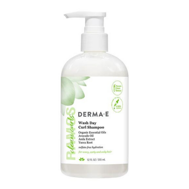 Derma E Wash Day Curl Shampoo - front of bottle