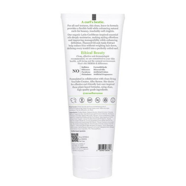 Derma E 2 in 1 Defining Curl Cream + Leave-In - back of product