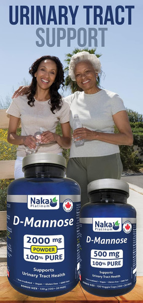 Naka-D-Mannose Powder Supports Urinary Tract - Sizes