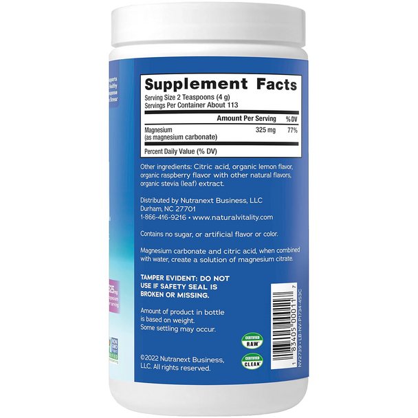 Natural Calm Ionic Magnesium Citrate Powder - Supplement