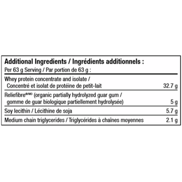 Natural Factors Regenerlife Whey Protein - Ingredients