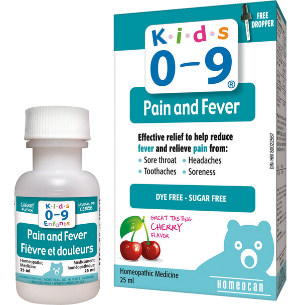 Homeocan Kids 0-9 Cherry Flavour Pain and Fever