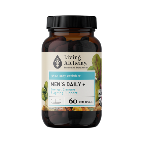 Living Alchemy Fermented Supplements Men's Daily + Capsules - Bottle