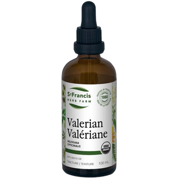 St Francis Herb Farm Valerian Tincture - front of product