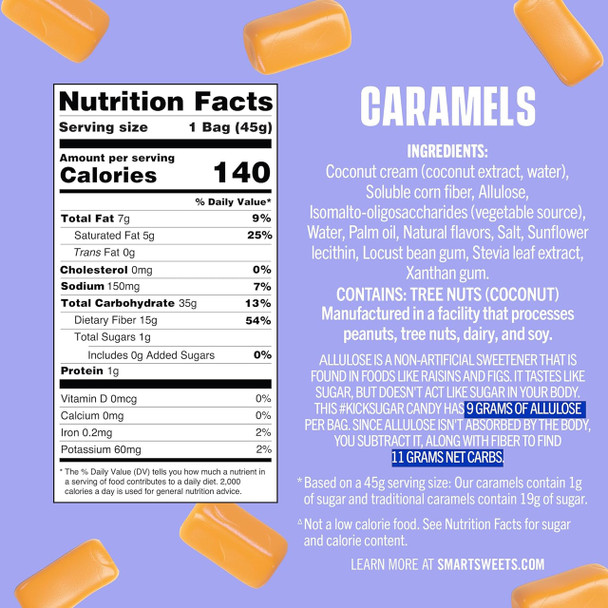 Smart Sweets Caramels - Nutritions