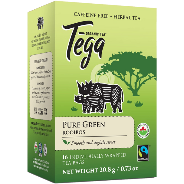 Tega Organic Caffeine Free Pure Green Rooibos Tea