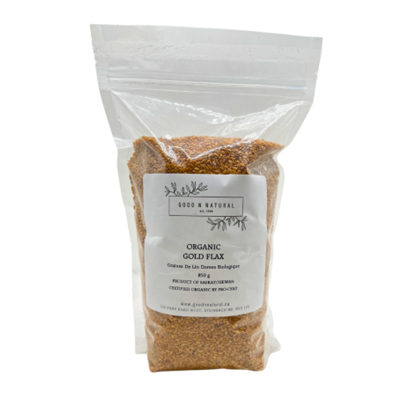 Good n' Natural Organic Gold Flax 850 grams - front