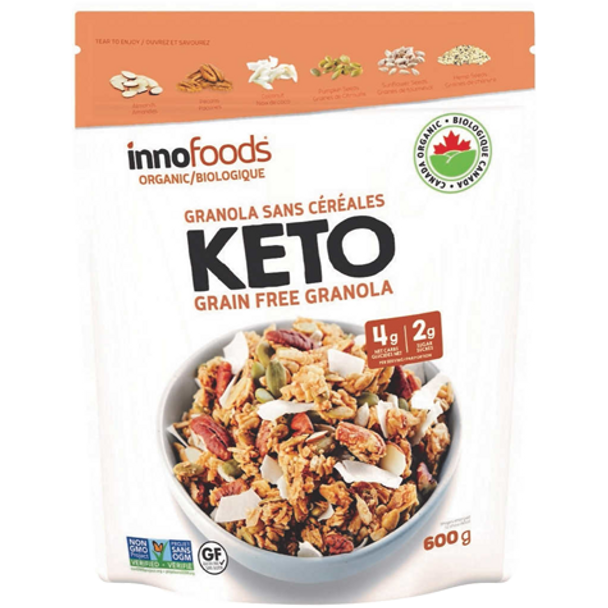 Innofoods Organic Keto Grain Free Granola - Front of Product