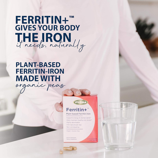 Flora Ferritin+ Plant Based Ferritin Iron 30 Delayed Release