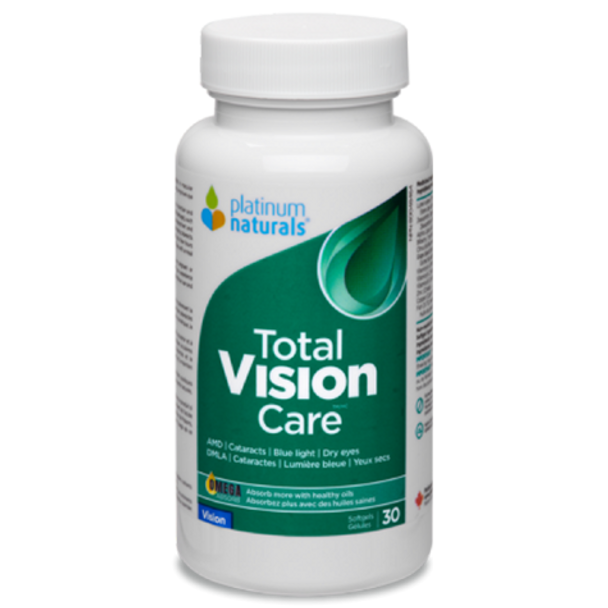 Platinum Naturals Total Vision Care Softgels - front of product