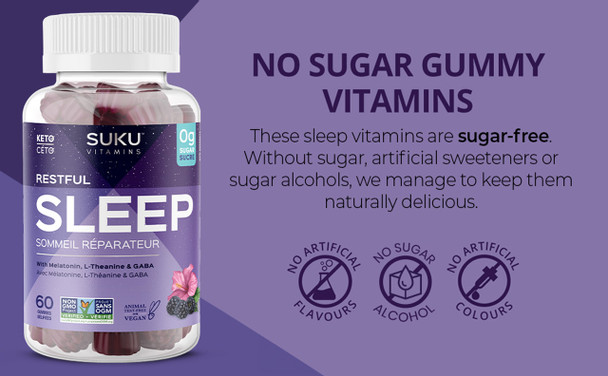 SUKU Restful Sleep 60 gummies - sugar free