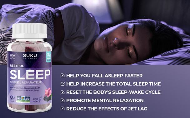 SUKU Restful Sleep 60 gummies - Benefits