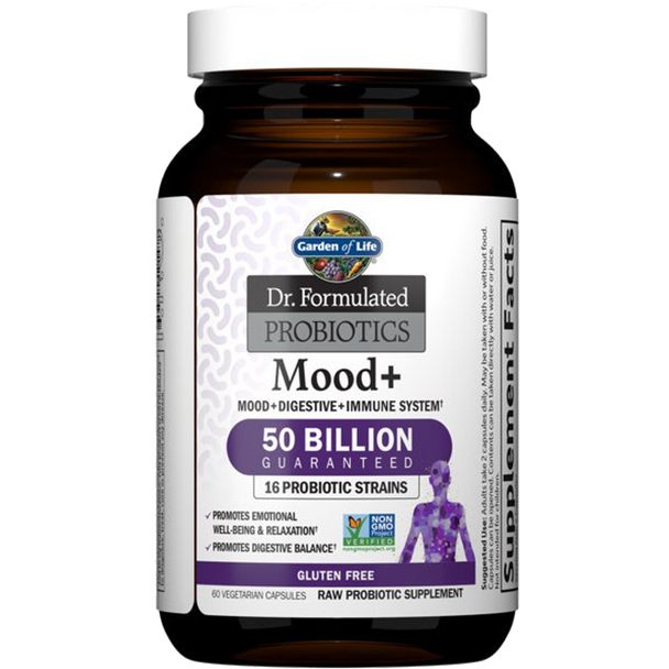 Garden of Life Dr. Formulated Probiotics Mood+ 50 Billion - Bottle Front