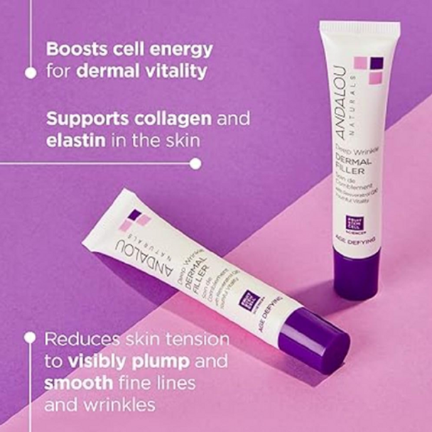 Andalou Naturals Age Defying Deep Wrinkle Dermal Filler - benefits