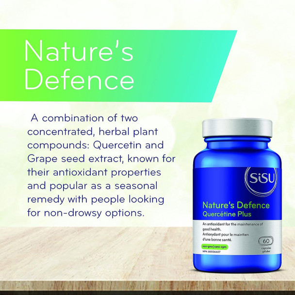 SISU Nature's Defence Quercetin Plus Capsules - Banner