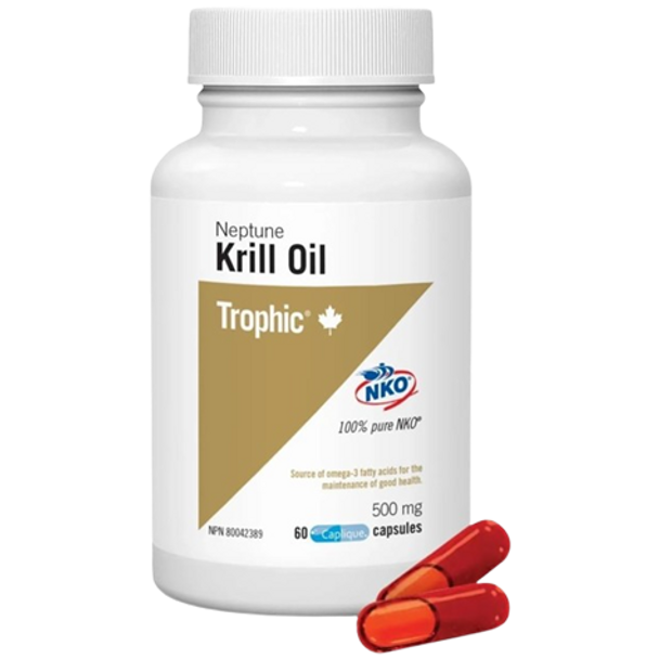 Trophic Neptune Krill Oil 500 mg - front of product
