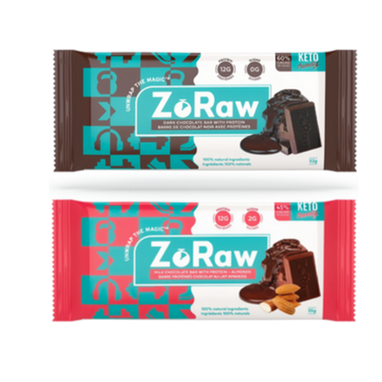 ZoRaw Chocolate Bar Variety of Flavours 52 grams