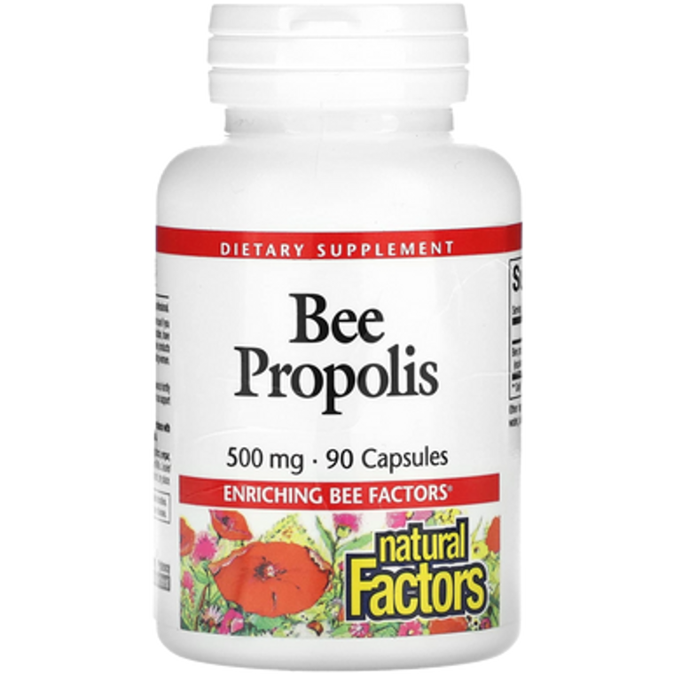 Natural Factors Bee Propolis 500 mg Capsules