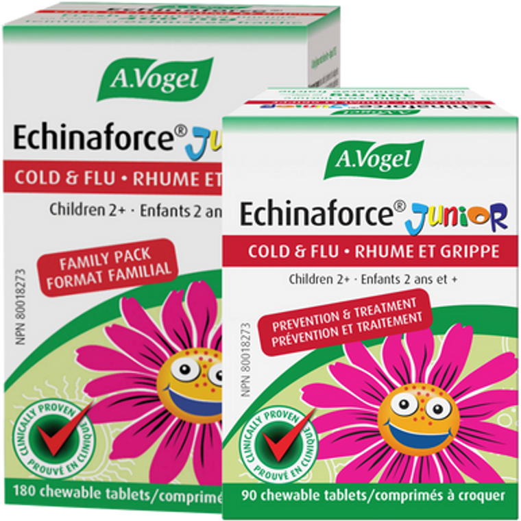 A. Vogel Echinaforce Junior Cold & Flu Chewable Tablets